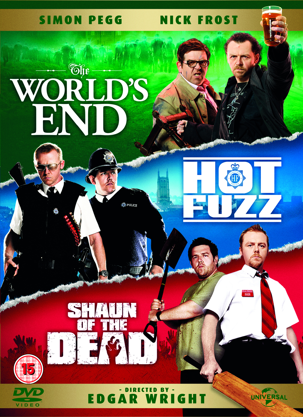 Shaun of the Dead/Hot Fuzz/The World's End (DVD) Rafe Spall Kate Ashfield
