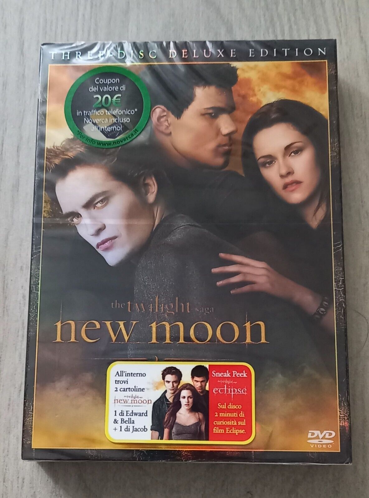 THE TWILIGHT SAGA - NEW MOON - DELUXE EDITION 3 DVD CON CARTOLINE - NUOVO