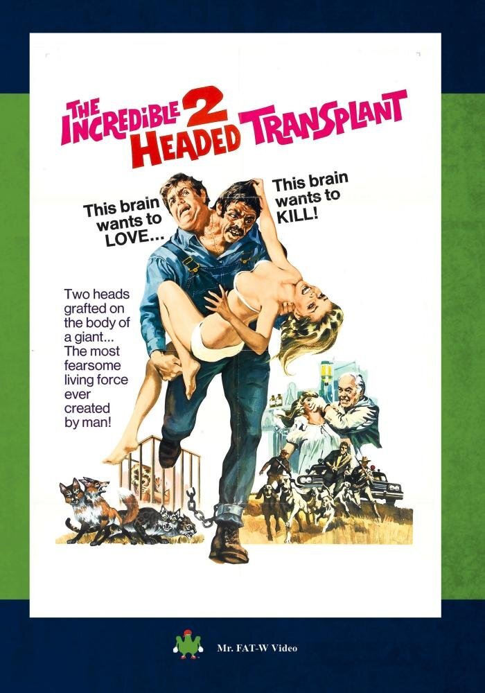 The Incredible 2-Headed Transplant (DVD) Albert Cole Berry Kroeger Bruce Dern