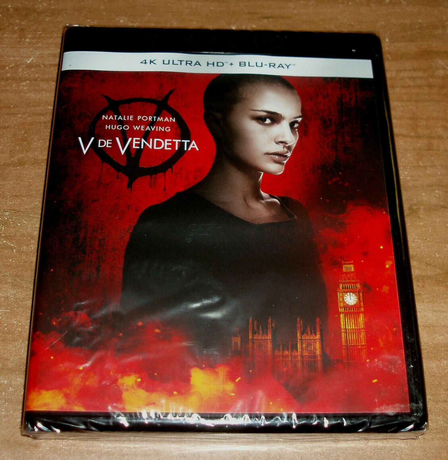 V De Vendetta (V per Vendetta) 4K UHD+ Blu-Ray Nuovo Sigillato (Senza Aprire) R2