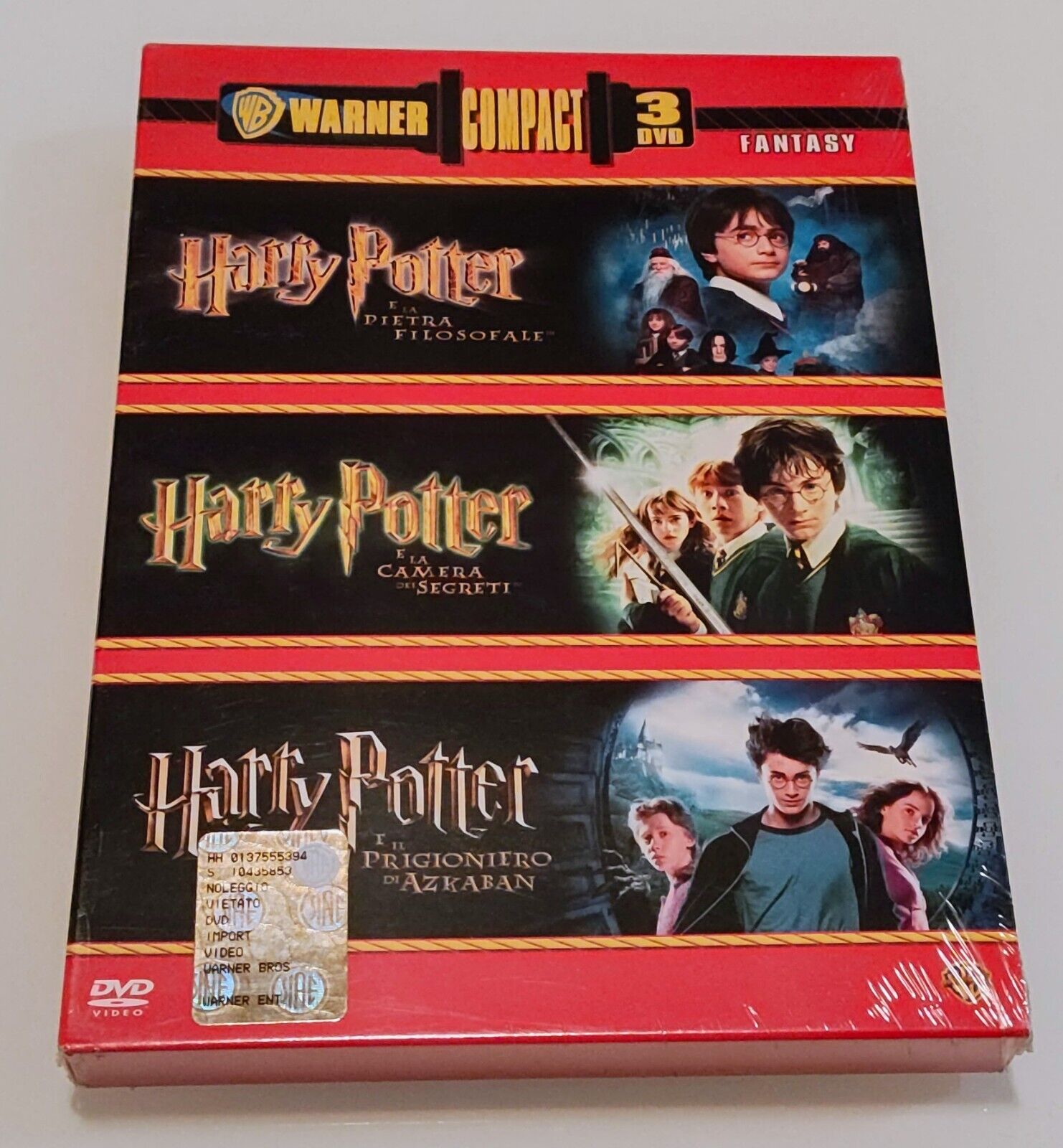 HARRY POTTER 3 DVD WARNER COMPACT NUOVO SIGILLATO