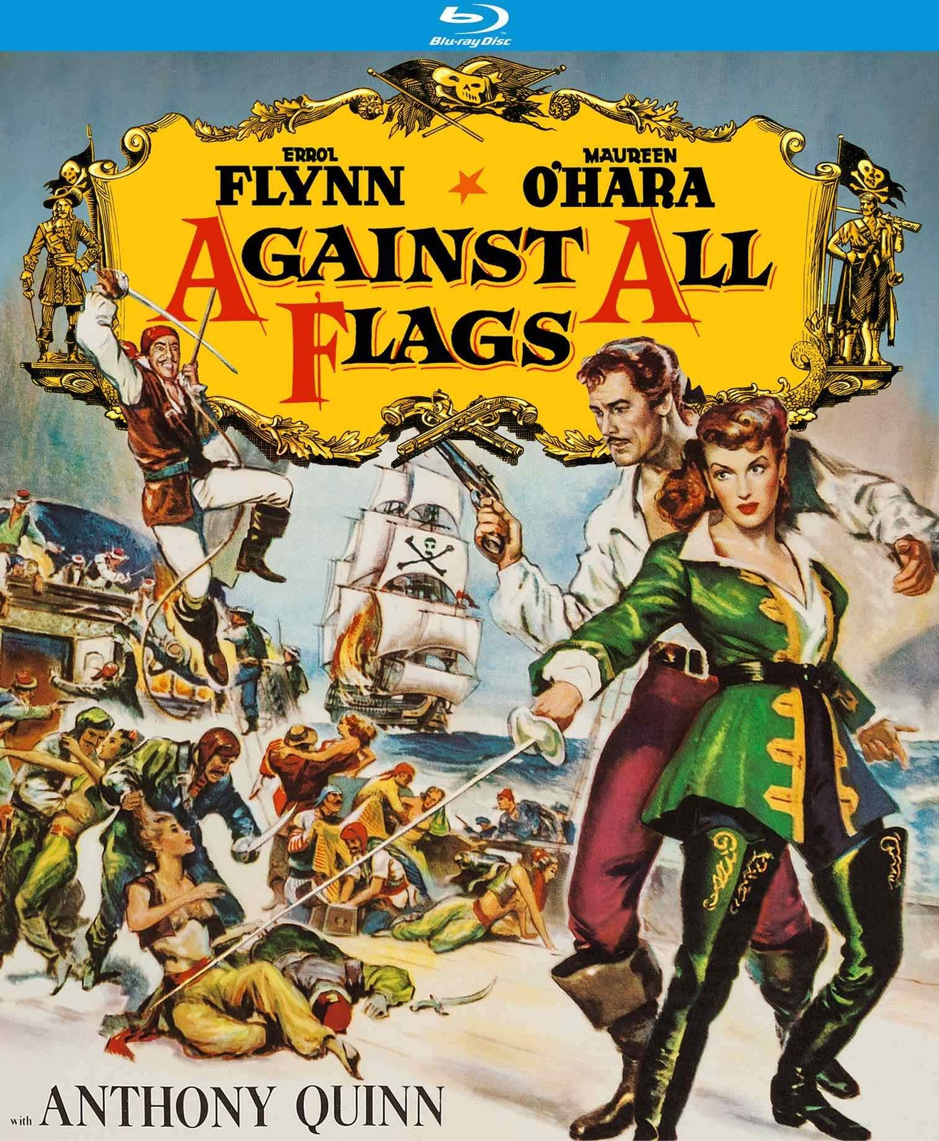Against All Flags (Blu-ray) Errol Flynn Maureen O'Hara Anthony Quinn
