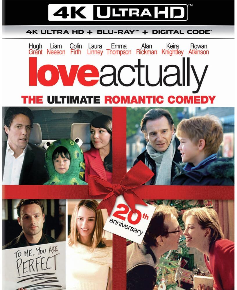 Love Actually (4K UHD Blu-ray) Hugh Grant Liam Neeson Colin Firth Emma Thompson