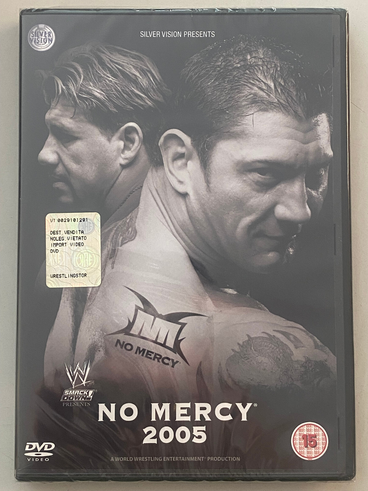 DVD WWE NO MERCY 2005 Silver Vision Original Release Wrestling NEW & SEALED