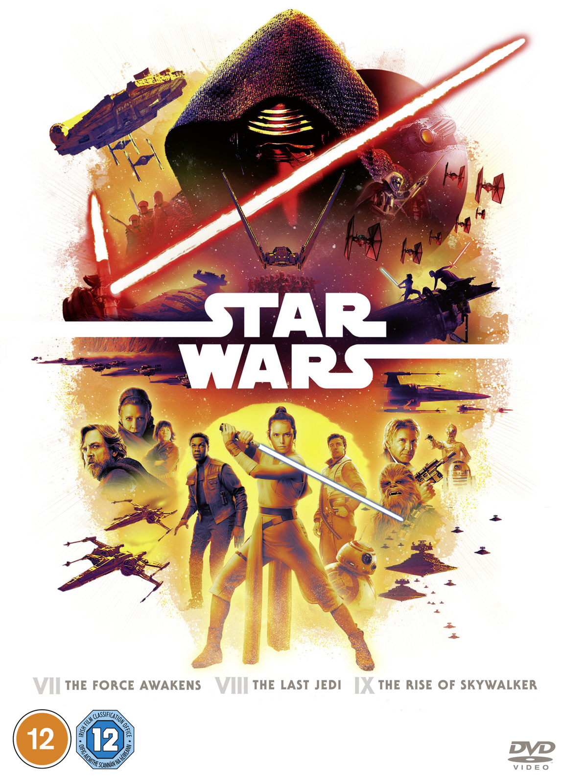 Star Wars Trilogy: Episodes VII, VIII and IX (DVD) Domhnall Gleeson Oscar Isaac