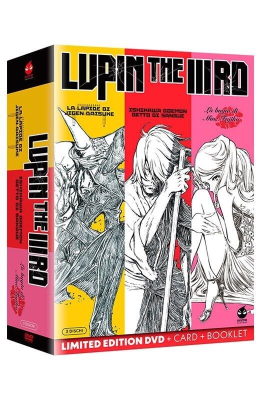 LUPIN THE IIIRD - LA TRILOGIA – JIGEN – GOEMON – FUJIKO – LIMITED - 3 DVD + CARD
