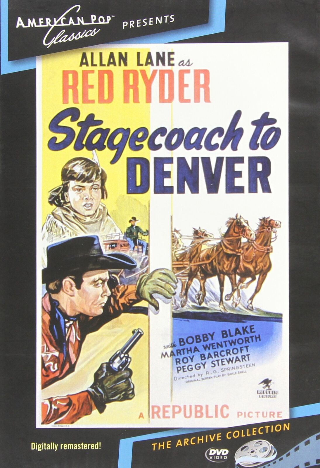 Stagecoach to Denver (DVD) Allan Lane Martha Wentworth Robert Blake Roy Barcroft