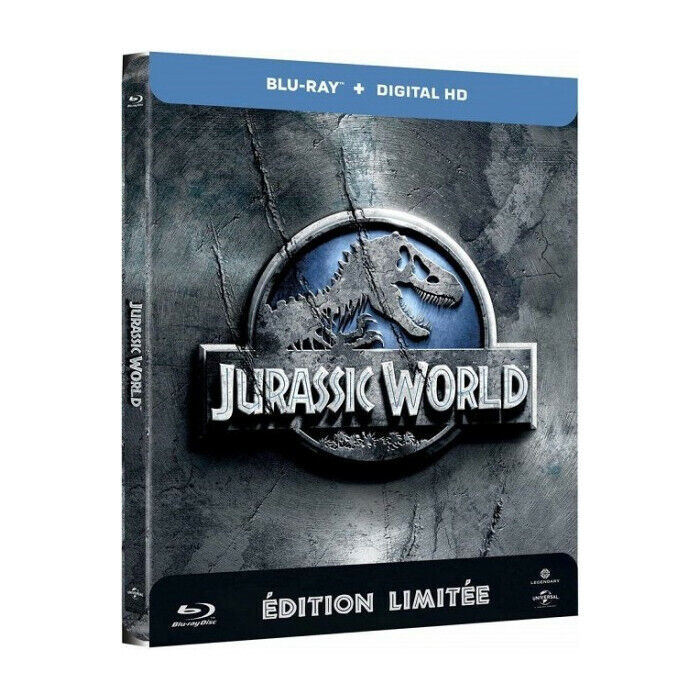 Jurassic World Blu-Ray Steelbook Nuova