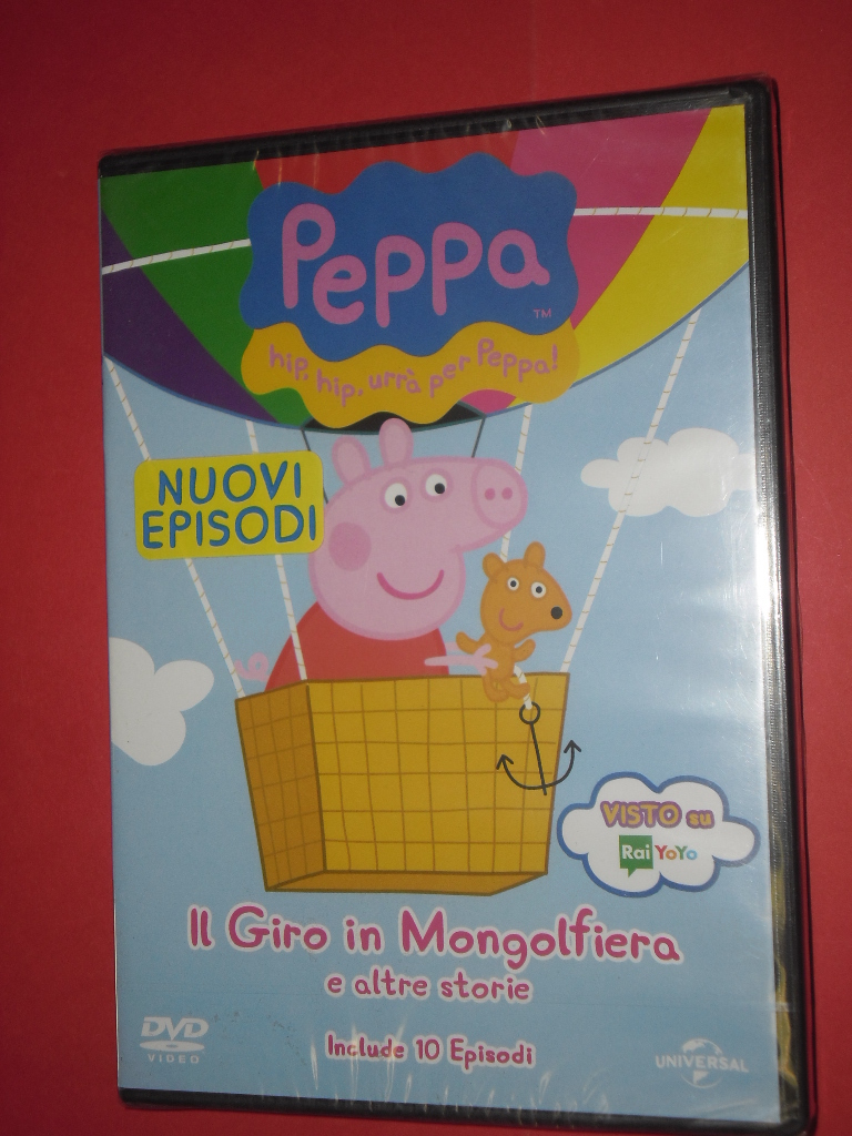 DVD ANIMAZIONE- DA COLLEZIONE- PEPPA PIG- il giro in mongolfiera- SIGILLATO