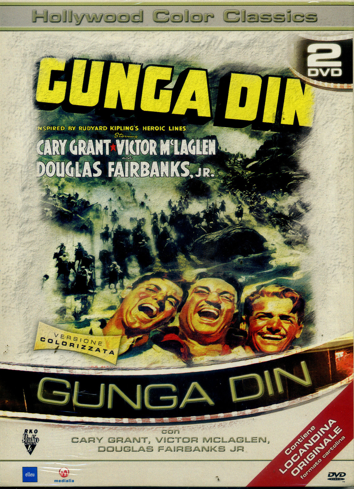 GUNGA DIN (2 Dvd) CONTIENE LOCANDINA ORIGINALE di George Stevens - DVD NUOVO