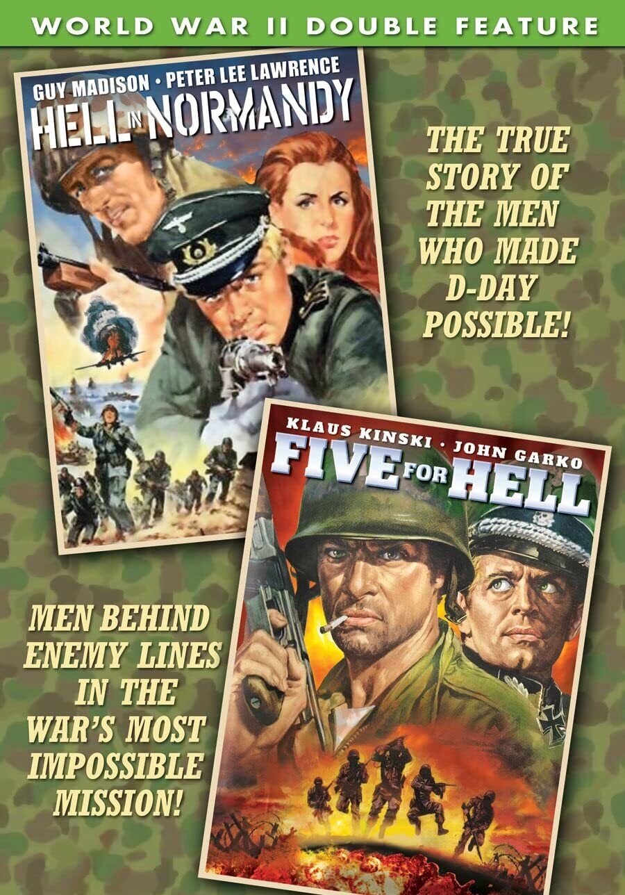War Double Feature: Hell in Normandy (1968) / Five for Hell (1969) (DVD)