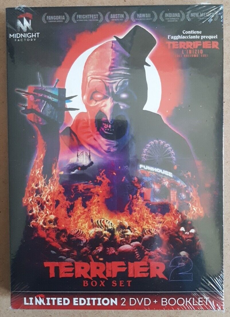 Terrifier 2 2022 DVD Horror Limited Edition Doppio Disco Booklet Clown