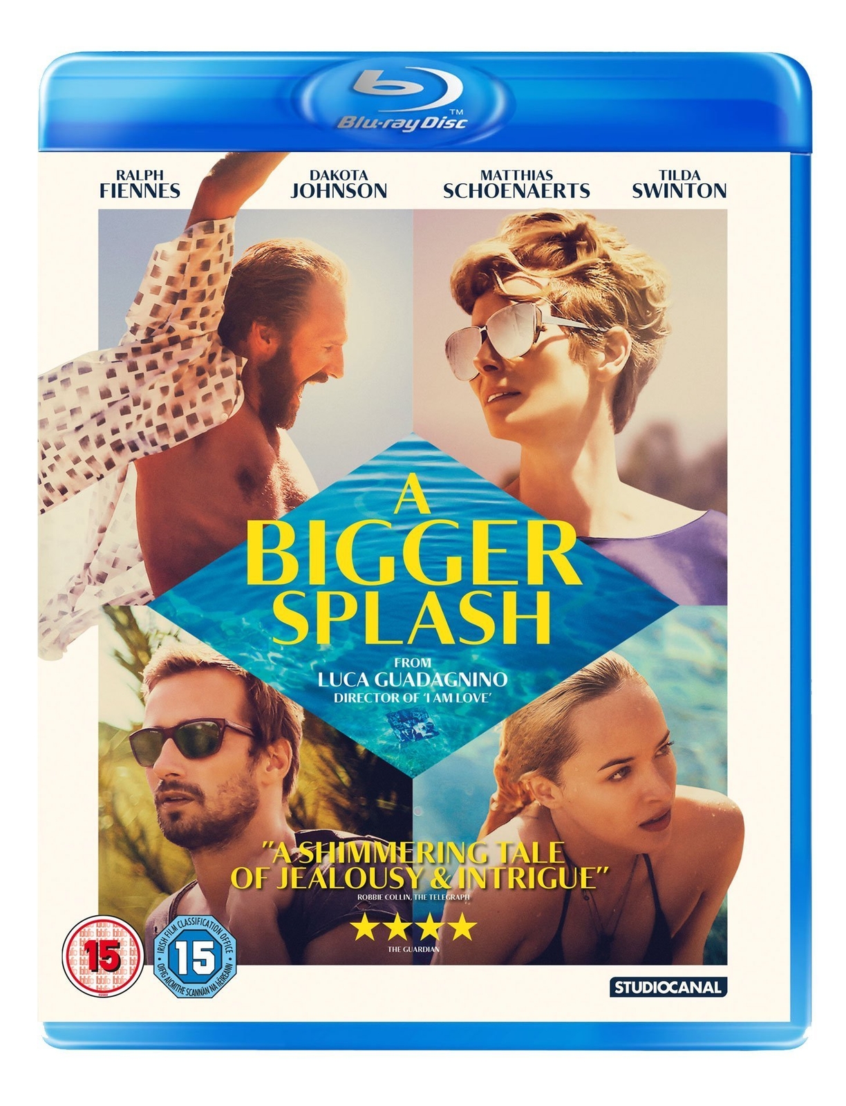 A Bigger Splash (Blu-ray) Tilda Swinton Ralph Fiennes Dakota Johnson