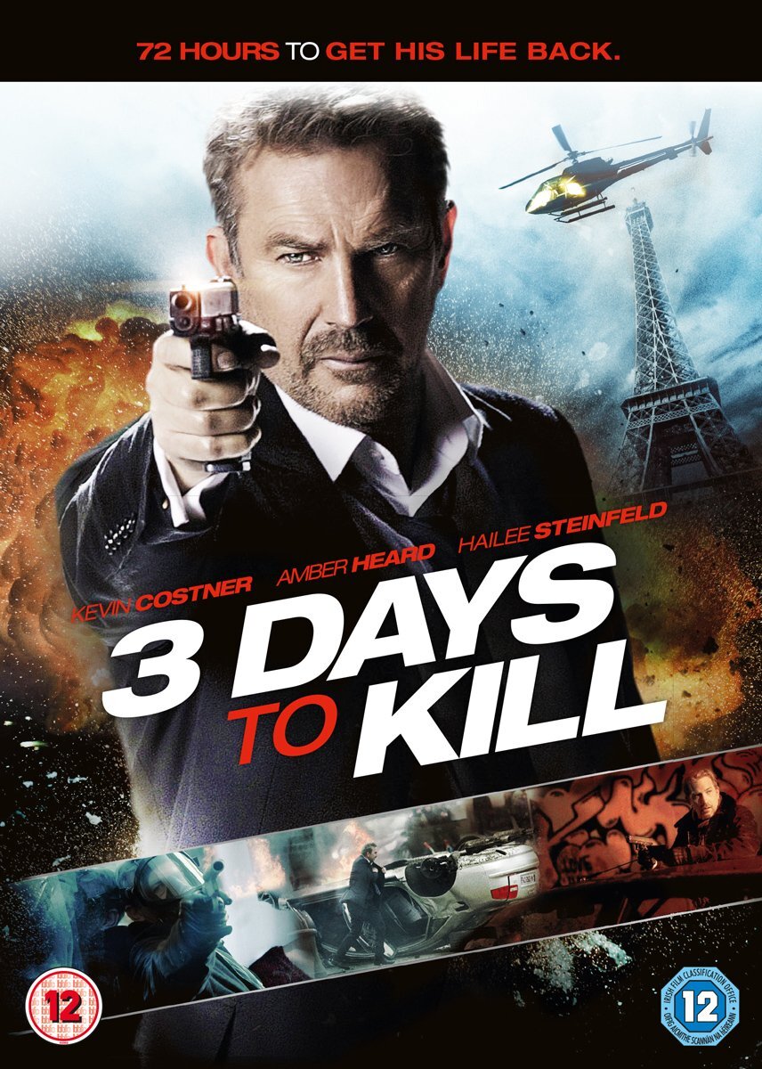 3 Days to Kill (DVD) Kevin Costner Hailee Steinfeld Connie Nielsen