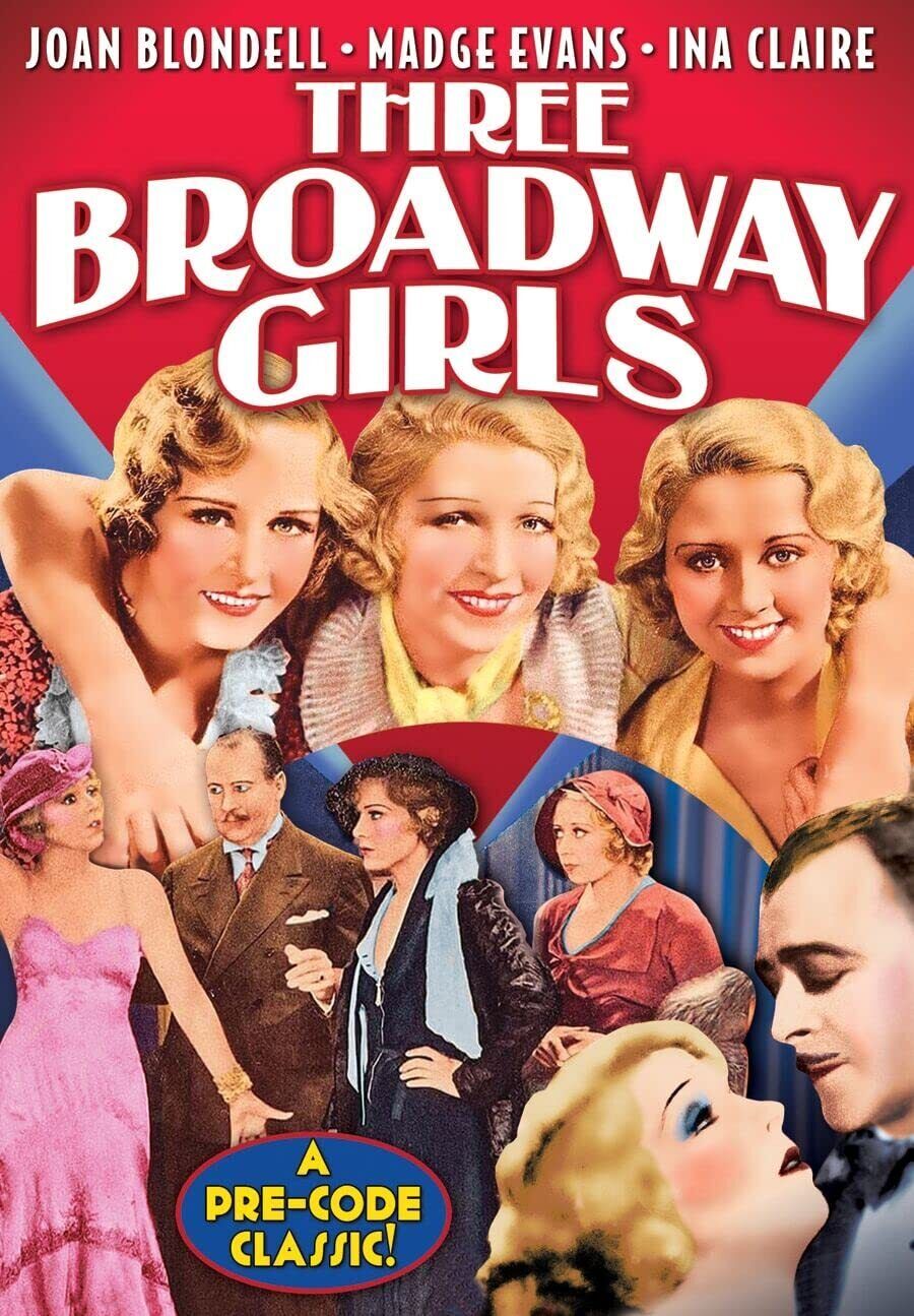 Three Broadway Girls (DVD) David Manners Ina Claire Joan Blondell Madge Evans