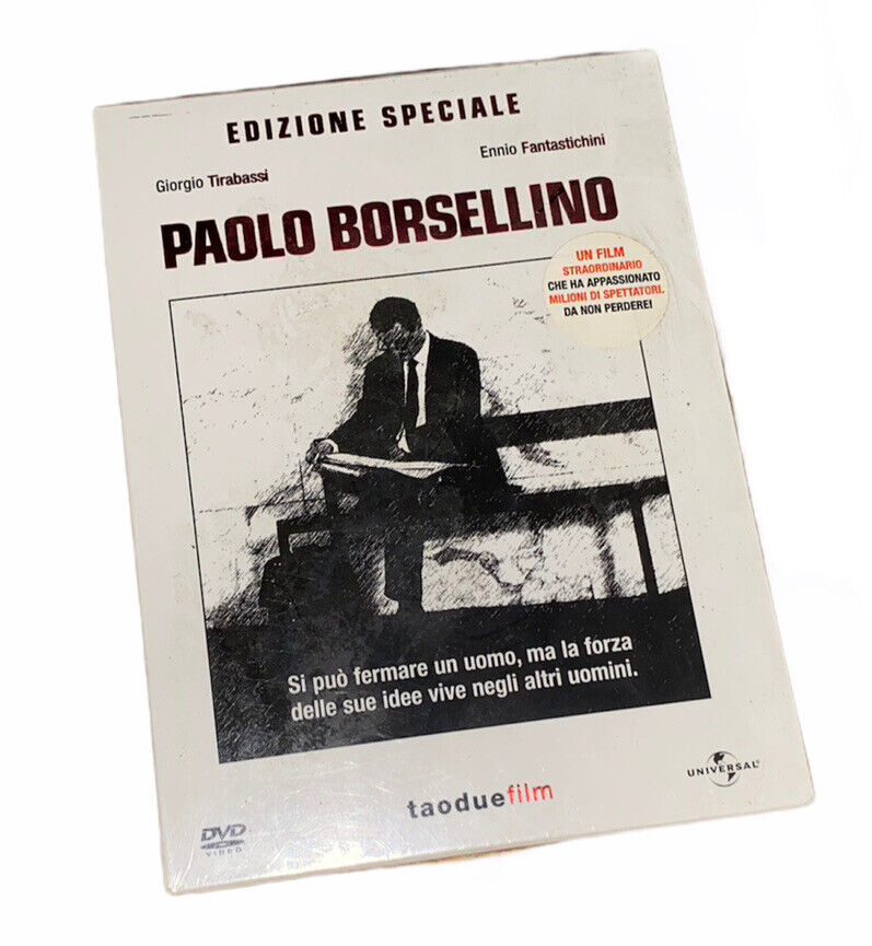 PAOLO BORSELLINO RARO BOX 2 DVD EDIZIONE SPECIALE FUORI CATALOGO - SIGILLATO