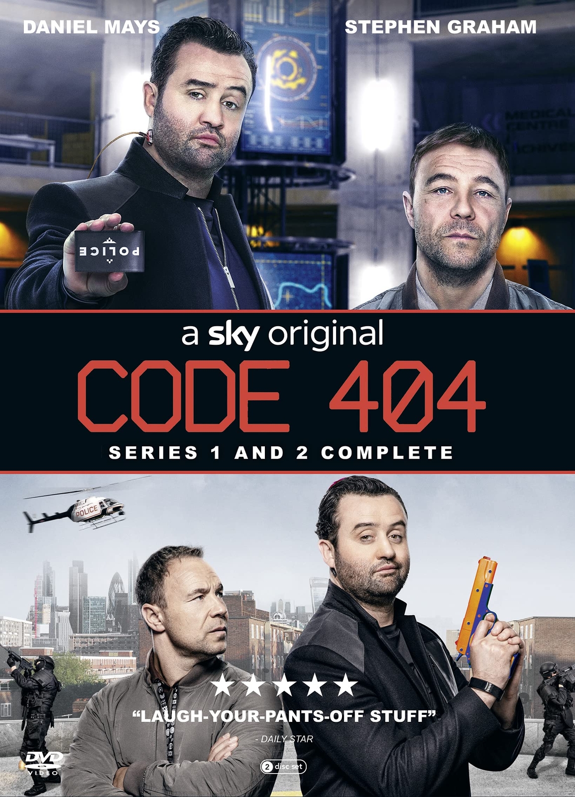 Code 404 Series 1&2 Boxed Set (DVD) Stephen Graham Daniel Mays Rosie Cavaliero
