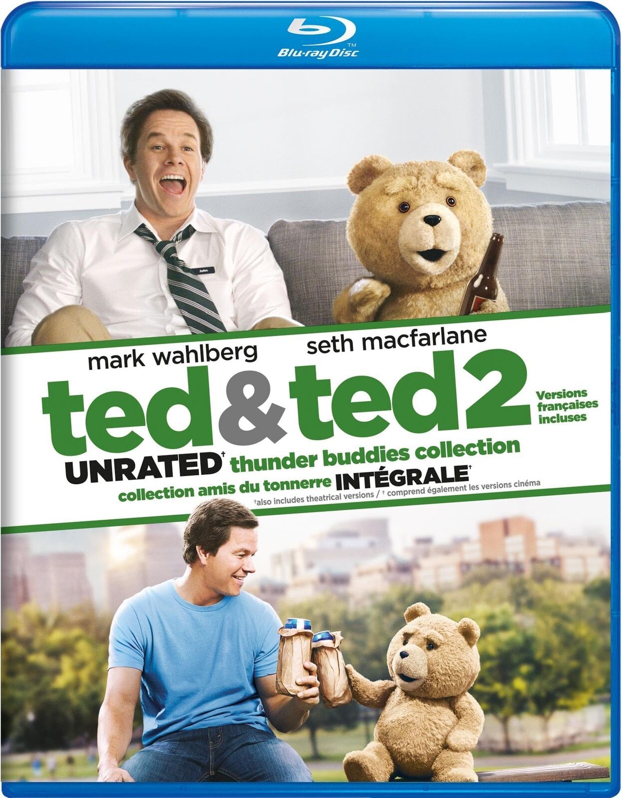 Ted and Ted 2 (Blu-ray) (Blu-ray) Mark Wahlberg Mila Kunis Seth MacFarlane