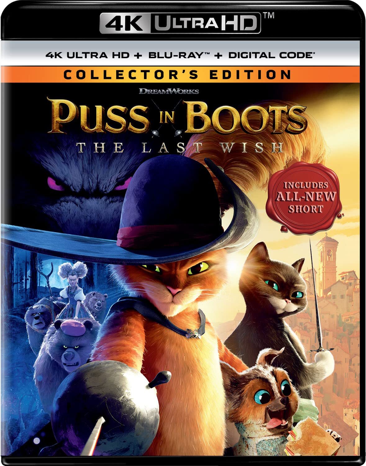 Puss in Boots: The Last Wish (4K Ultra HD + Blu-ray + Digital) (4K UHD Blu-ray)