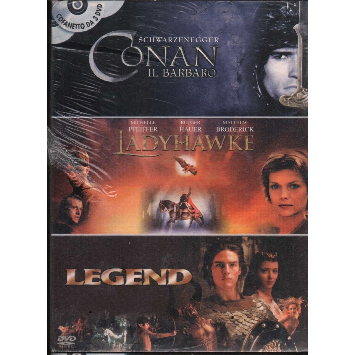 Conan, Ladyhawke, Legend DVD Milius, Donner, Ridley Universal - 24213PR Sigillat
