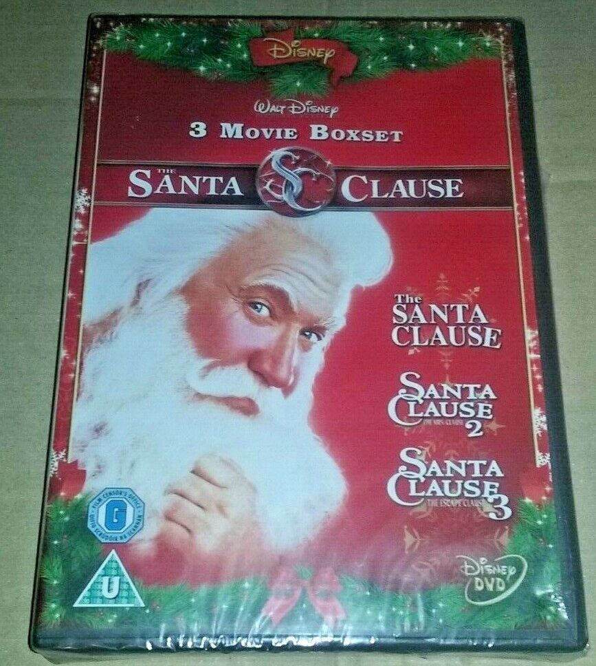 Disney LA TRILOGIA DI BABBO NATALE DVD BOXSET 1 2 3 Film di Natale di Tim...