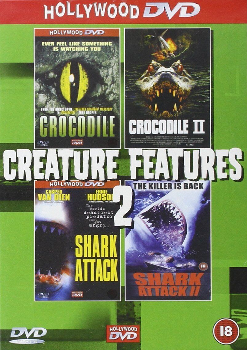 Creature Features 2 (Crocodile / Crocodile II / Shark Attack / Shark Attac (DVD)