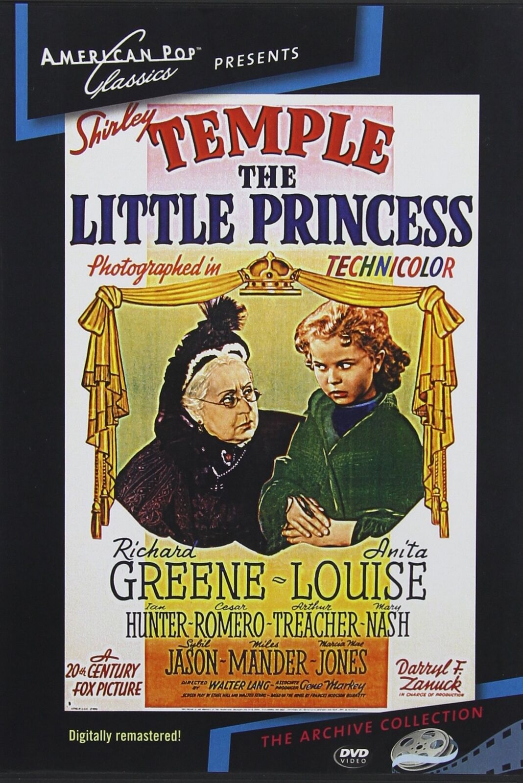 The Little Princess (DVD) Anita Louise Ian Hunter Richard Green Shirley Temple
