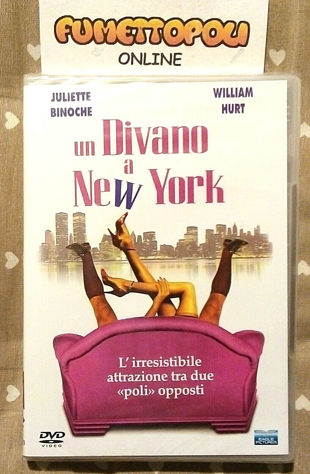 UN DIVANO A NEW YORK DVD Eagle Pictures con W. Hurt fuori catalogo NUOVO SC50