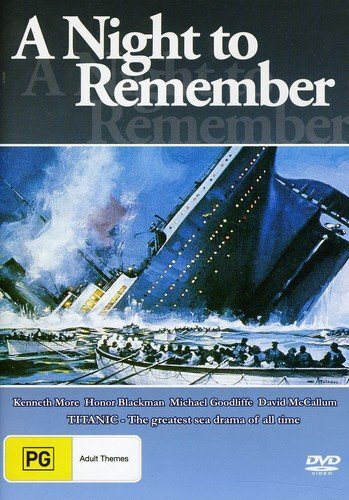 Night to Remember (DVD) Robert Ayres Ronald Allen Jill Dixon Anthony Bushell