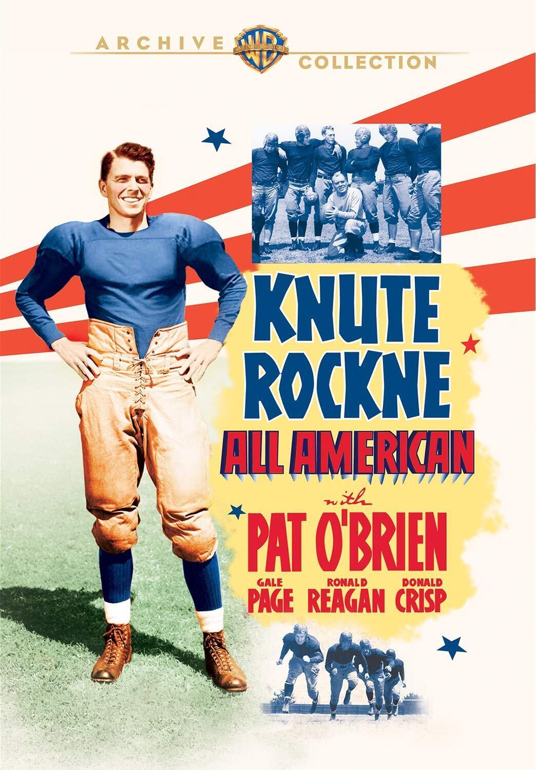 Knute Rockne All American (DVD) Donald Crisp Gale Page Pat O'Brien Ronald Reagan