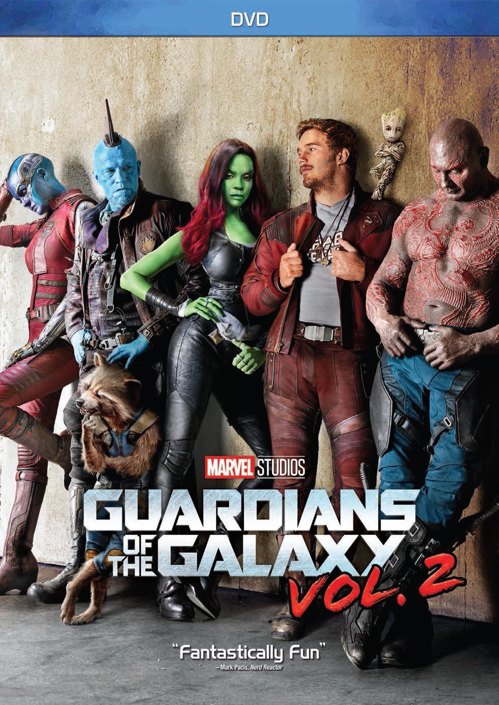 GUARDIANS OF THE GALAXY VOL. 2 (DVD) Chris Pratt Bradley Cooper Vin Diesel