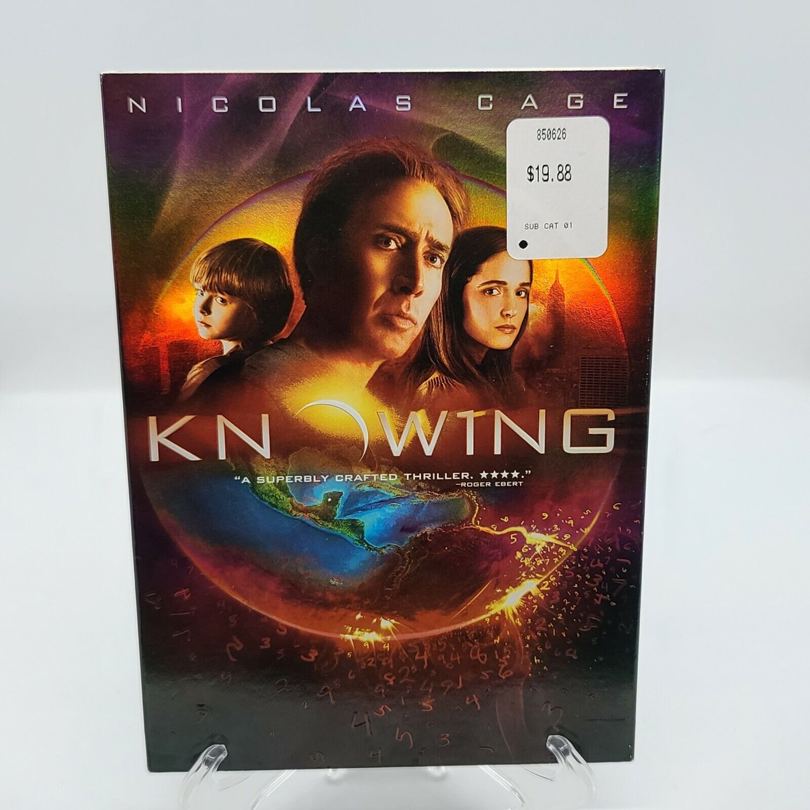 Sapendo DVD Nicolas Cage Rose Byrne Nuovo Sigillato Infilare Cover