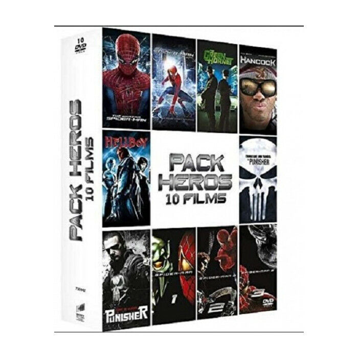 Pacco Eroe Di 10 Film DVD Nuova