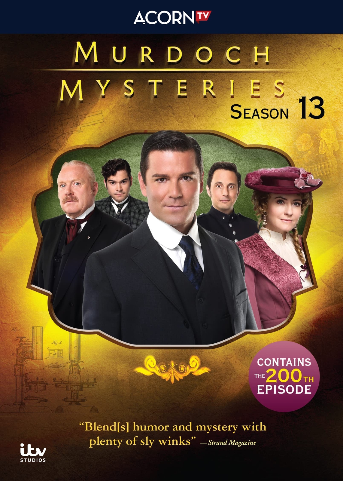 Murdoch Mysteries, Season 13 (DVD) Yannick Bisson Hélène Joy Jonny Harris