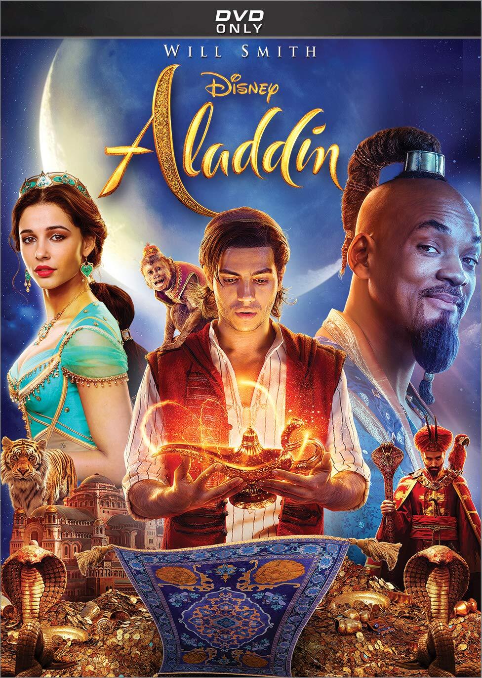 ALADDIN (DVD) Will Smith Mena Massoud Naomi Scott Marwan Kenzari Navid Negahban