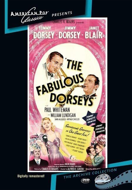 The Fabulous Dorseys (DVD) Janet Blair Jimmy Dorsey Paul Whiteman Tommy Dorsey