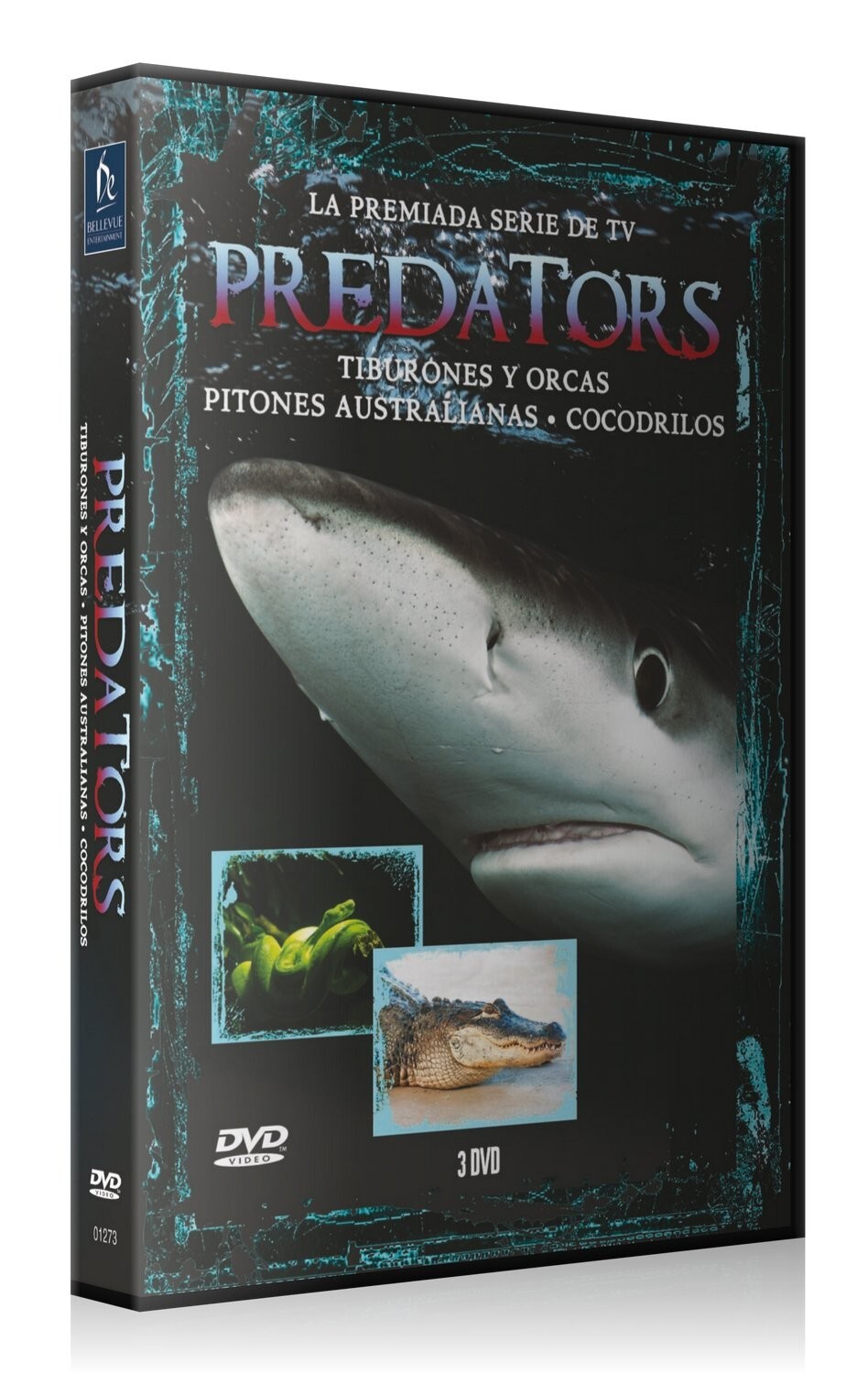 Pack Predators 3: Tiburones Y Orcas + Pitones Australianas + Cocodrilos [DVD]