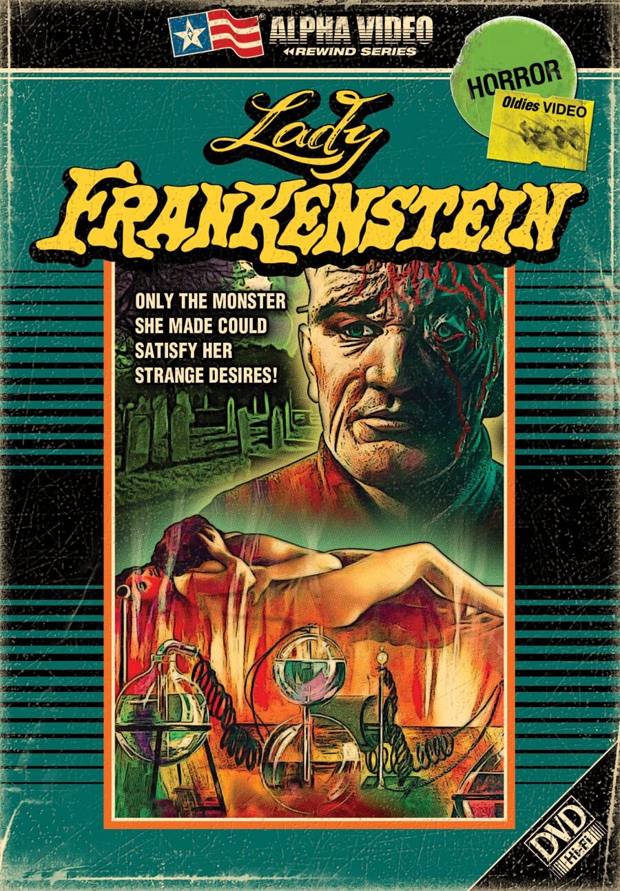 Lady Frankenstein (Retro Cover Art) (DVD) Joseph Cotten Mickey Hargitay Sara Bay
