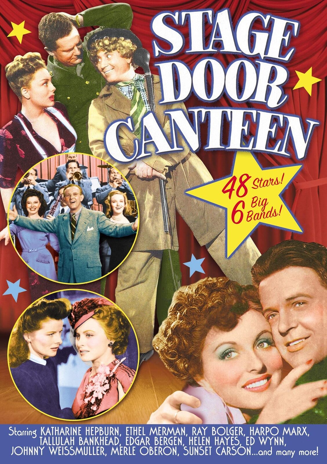 Stage Door Canteen (DVD) Ray Bolger Tallulah Bankhead Harpo Marx
