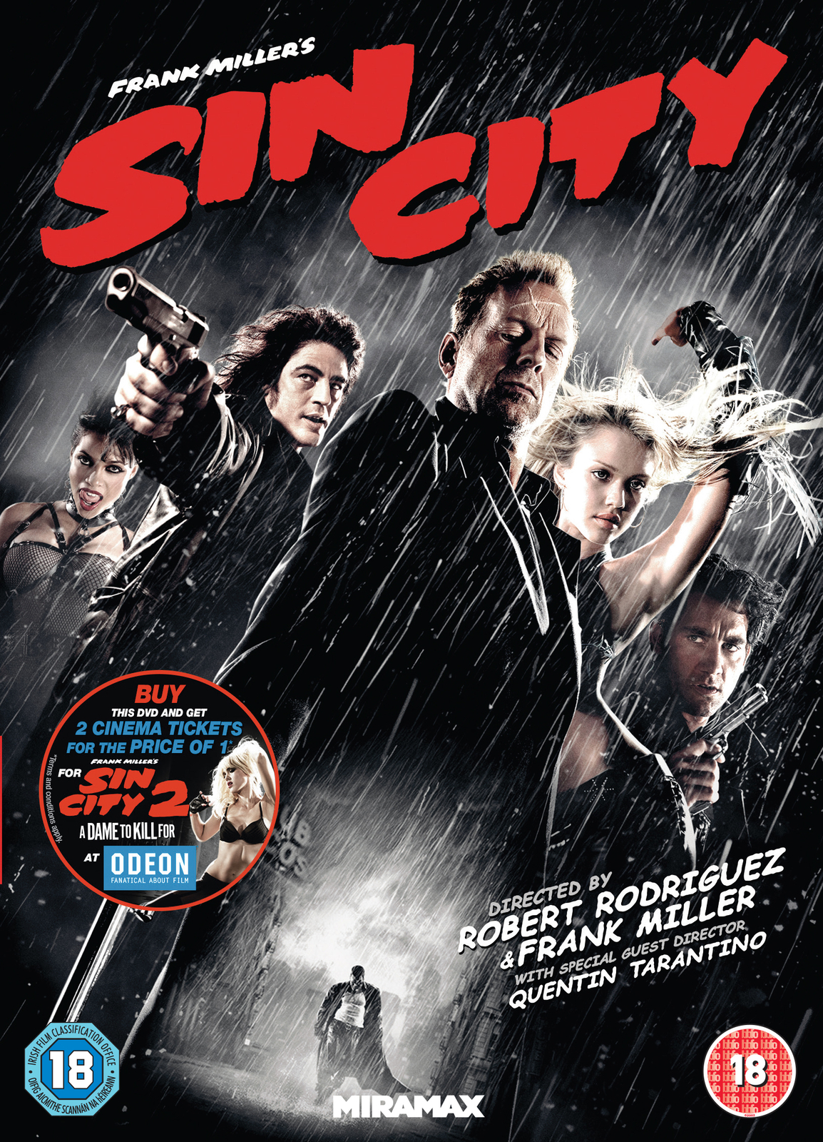 Sin City (DVD) Benicio Del Toro Powers Boothe Brittany Murphy Rosario Dawson