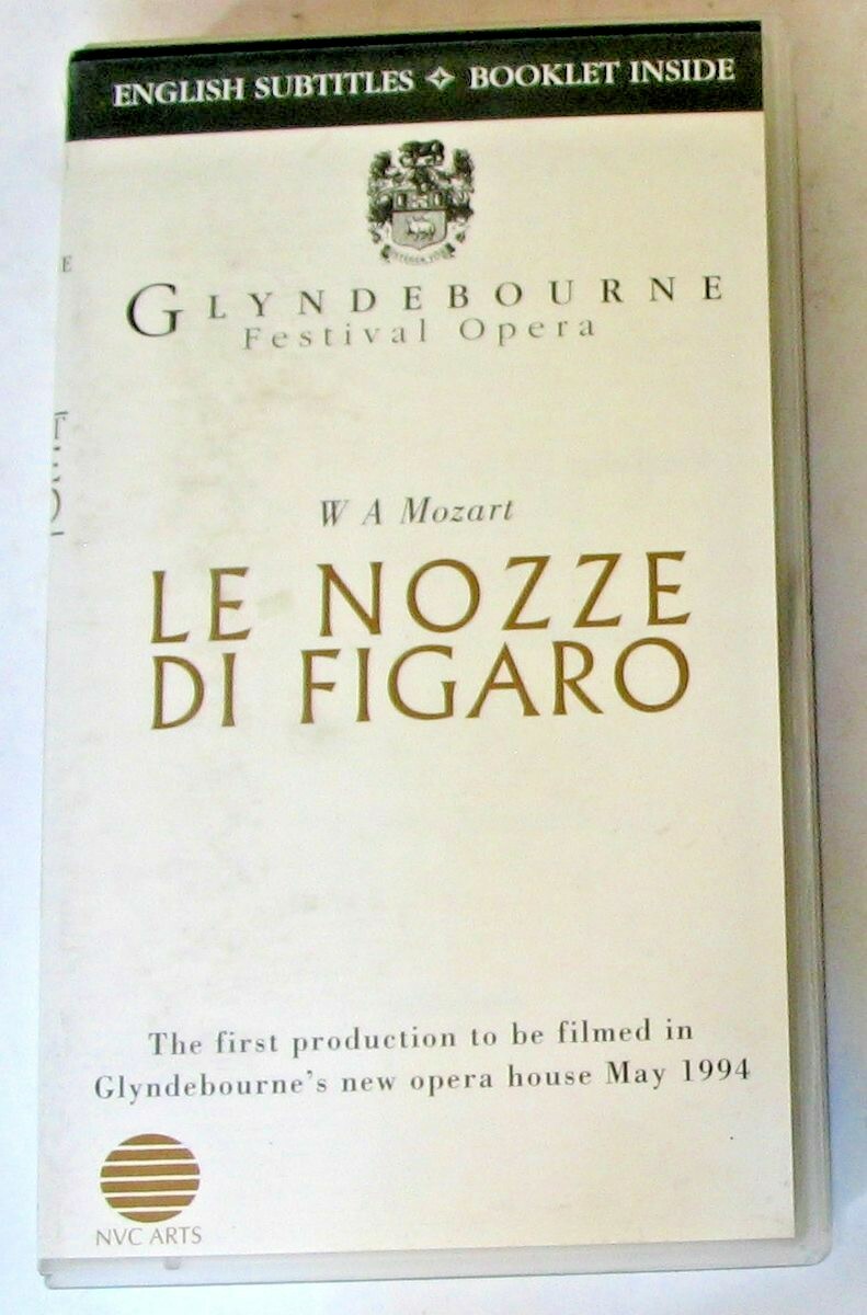 Mozart - LE NOZZE DI FIGARO - FINLEY, HAGLEY - BAILEY - VHS New Never Played