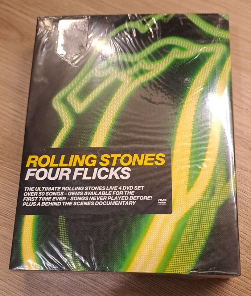 ROLLING STONES - FOUR FLICKS - BOX 4 DVD SET + BOOKLET - SIGILLATO