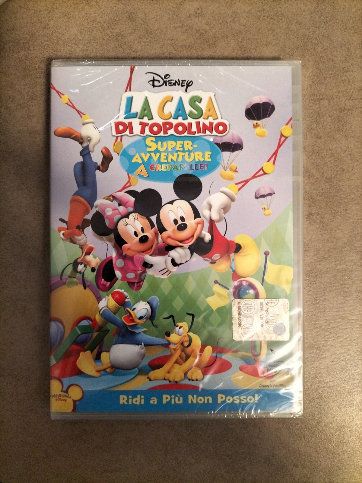 LA CASA DI TOPOLINO SUPER AVVENTURE A CREPAPELLE DISNEY JUNIOR DVD Sigillato