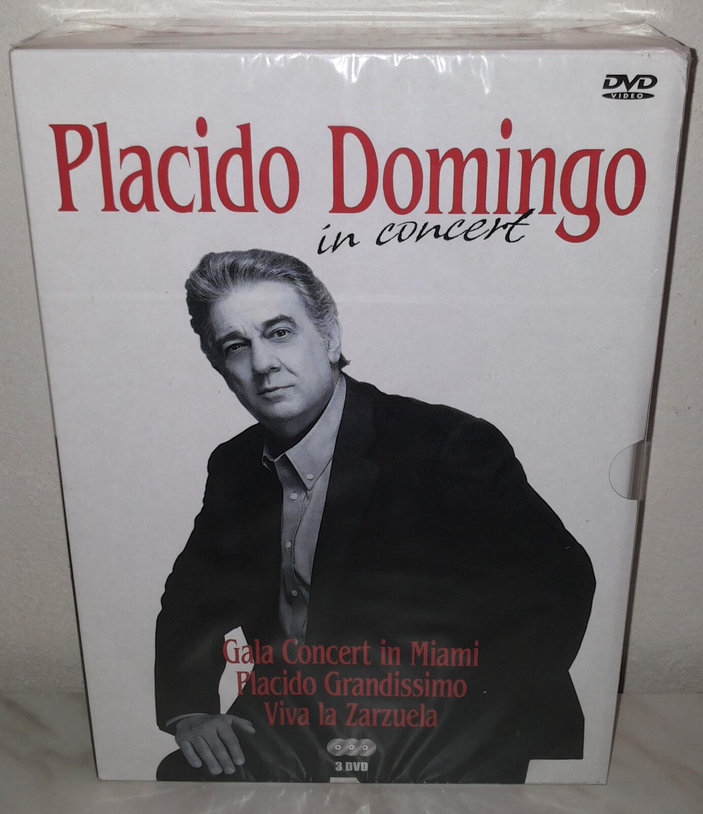 3 DVD PLACIDO DOMINGO - IN CONCERT - NUOVO NEW