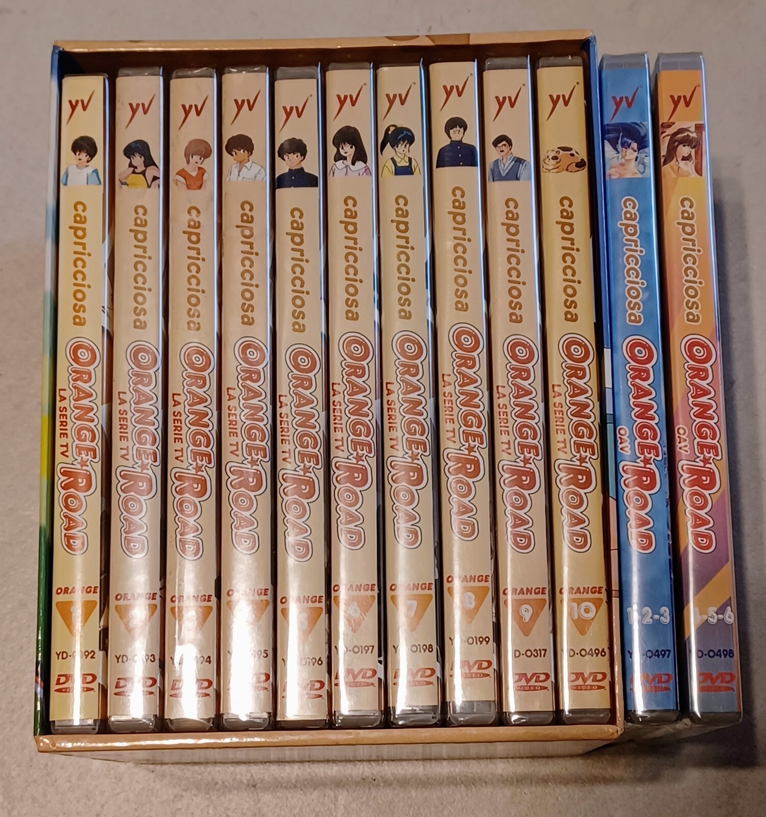 DVD ORANGE ROAD MEMORIAL BOX 10 DVD SERIE COMPLETA + OAV YAMATO *NUOVI*