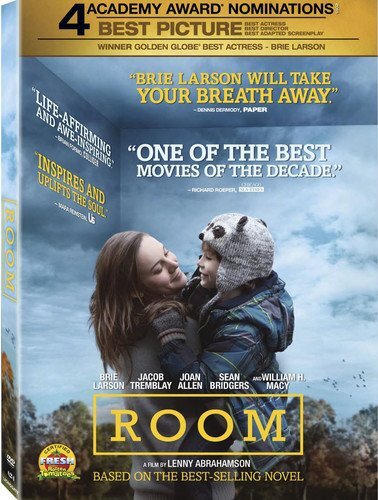 Room (DVD) Brie Larson Jacob Tremblay Sean Bridgers Joan Allen William Macy