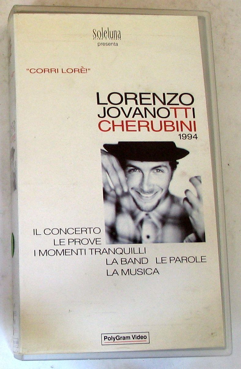 JOVANOTTI - LORENZO JOVANOTTI CHERUBINI 1994 CORRI LORE' - VHS Nuova Unplayed
