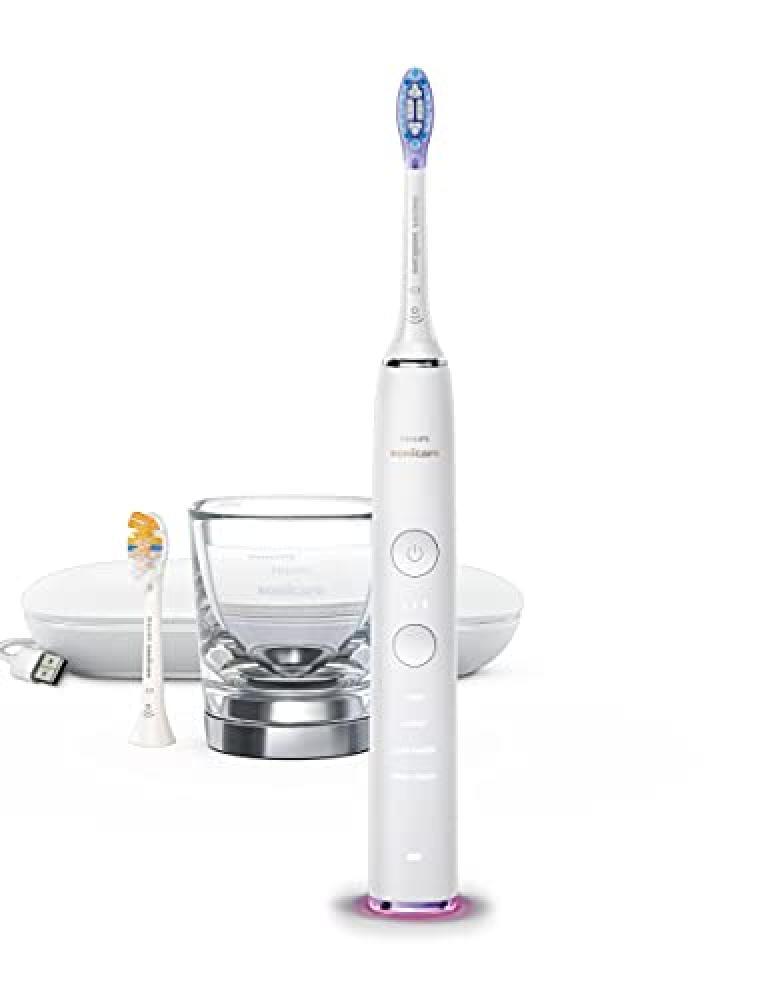 Spazzolino elettrico sonico Philips Sonicare DiamondClean 9000 HX9917/88, Bianco
