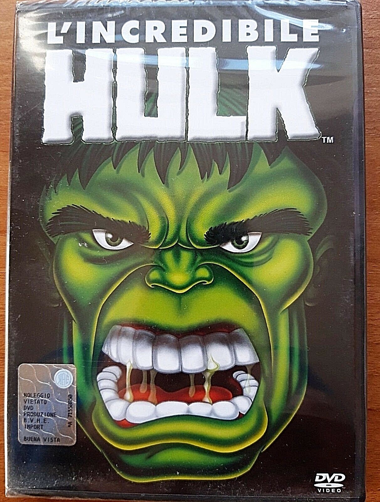 L'INCREDIBILE HULK - DVD Marvel NUOVO OLOGRAMMA TONDO