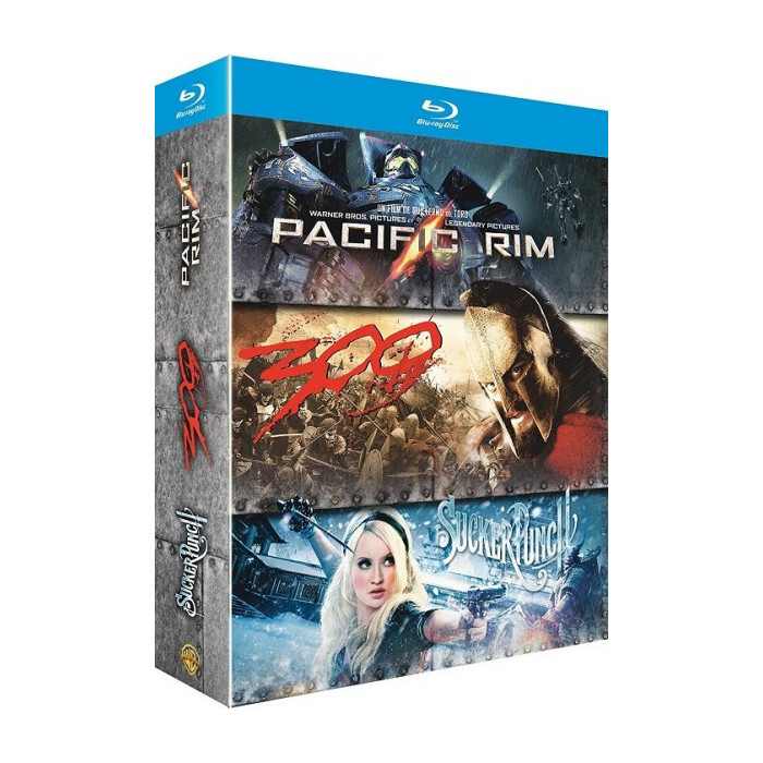 Pacific Rim + Sucker Punch + 300 Cofanetto Blu-Ray Nuova